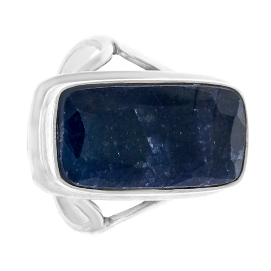 Dark Blue Corundum Ring