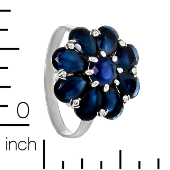 Refined Blue Corundums Ring