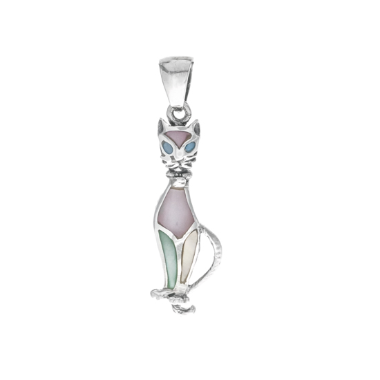 Mother of Pearl Cat Pendant