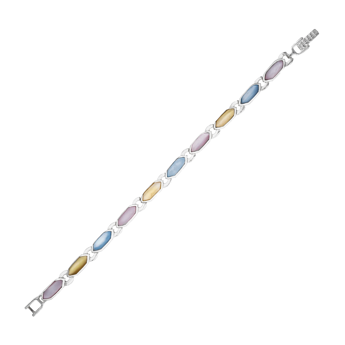 Colored Mother of Pearl Bracelet 7 in