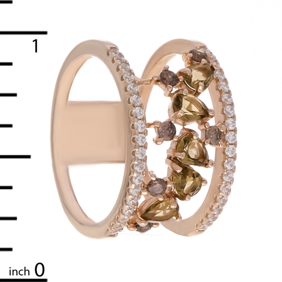 CZ Ring with Gold plating