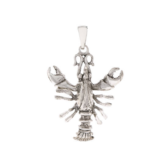 Sterling Silver Crayfish Pendant